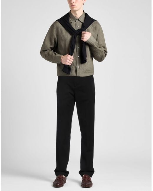 Dunhill Black Pants Viscose, Polyamide, Elastane for men