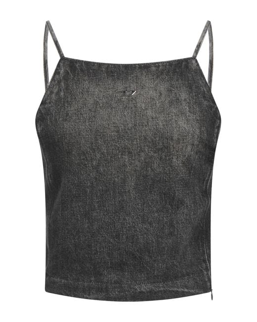 DIESEL Gray Top Cotton, Hemp