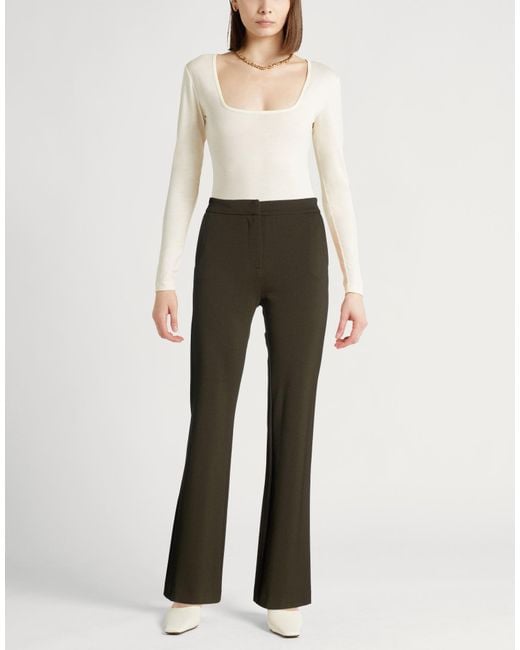 Atos Lombardini Gray Military Pants Viscose, Polyester, Elastane