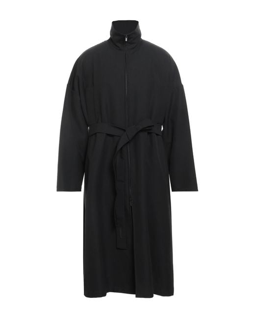 Fear Of God Black Overcoat & Trench Coat Virgin Wool for men