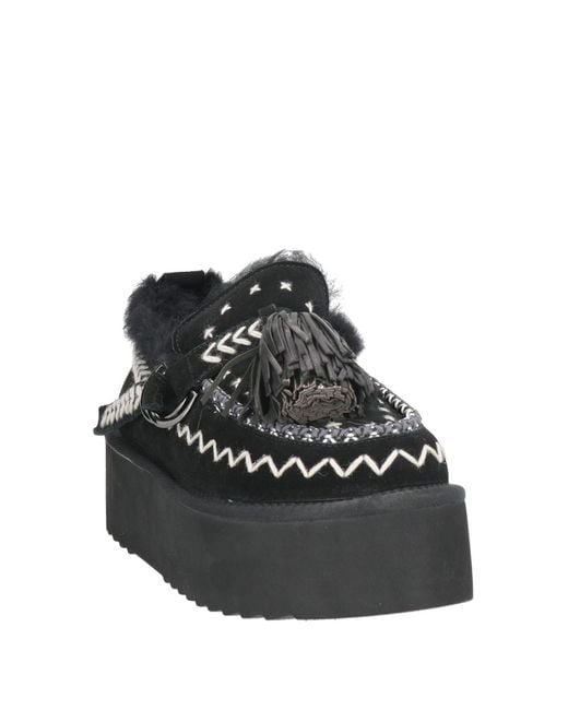 Elena Iachi Black Loafers Leather