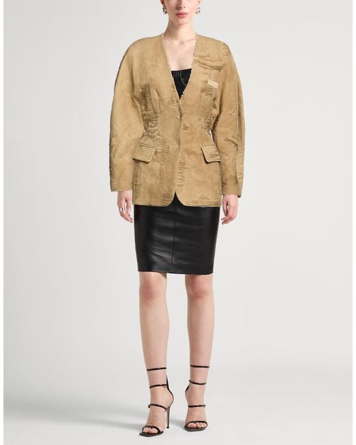 Uma Wang Natural Blazer Cotton, Linen