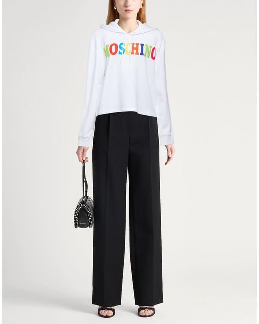 Moschino White Sweatshirt Cotton