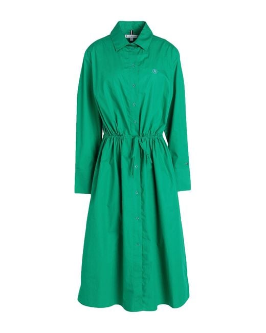 Vestito Midi di Tommy Hilfiger in Green