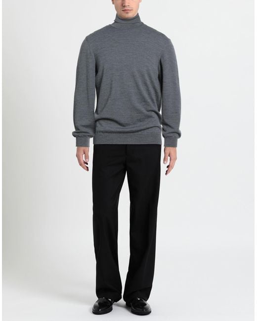 Heritage Blue Charcoal Turtleneck Wool for men