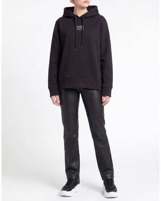 Versace Jeans Couture Blue Sweatshirt Cotton, Polyester