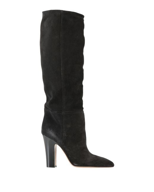 Paris Texas Black Boot Leather