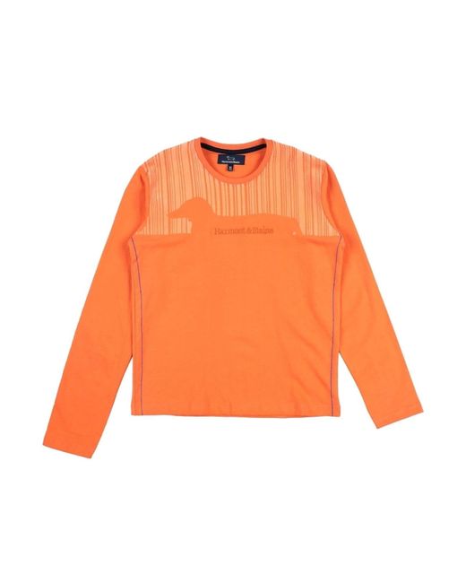 Harmont & Blaine Orange T-Shirt Cotton for men