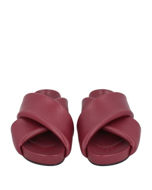 Jil Sander Purple Sandals Leather