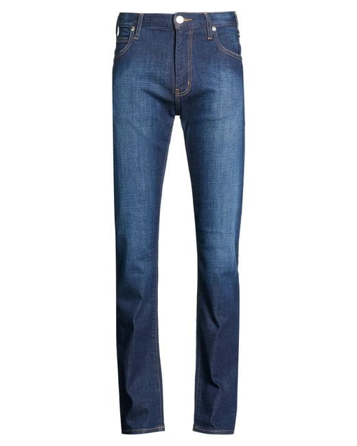 Armani Jeans Blue Jeans Cotton, Elastane for men