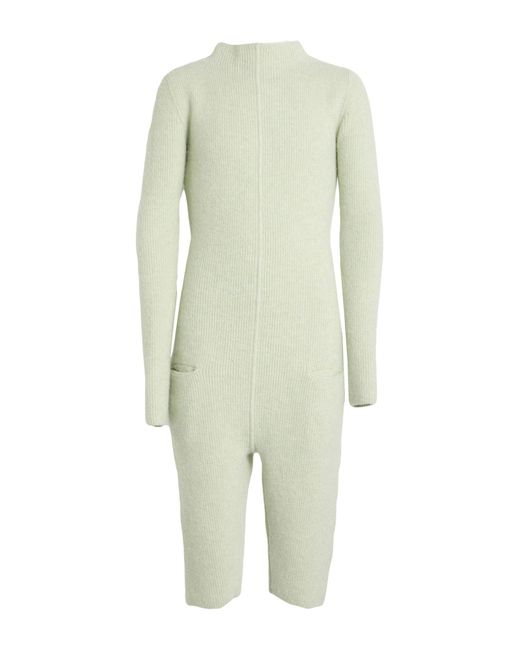 Rick Owens Green Playsuit Virgin Wool for men