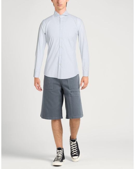 Daniele Alessandrini White Azure Shirt Cotton for men