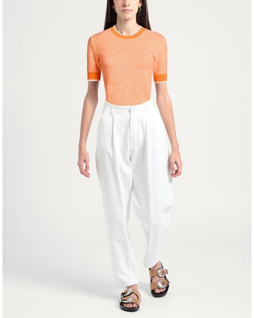 Purotatto Orange Sweater Cashmere