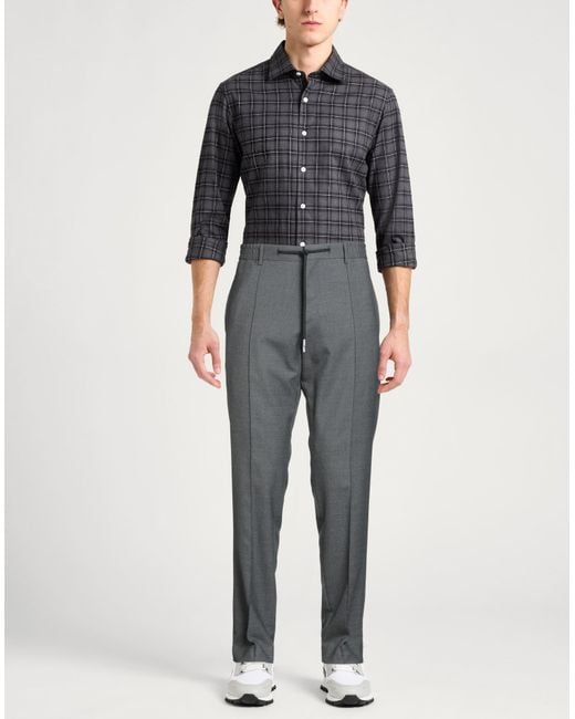 Lardini Gray Pants Wool, Polyester, Elastane for men