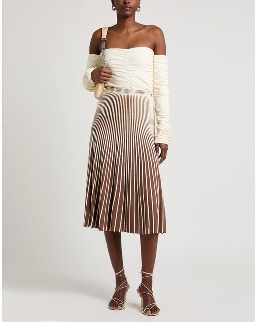 Gonna Midi di Elisabetta Franchi in White
