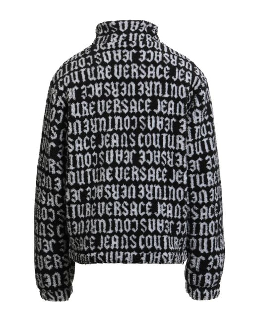 Versace Jeans Couture Black Jacket Polyester, Acrylic for men