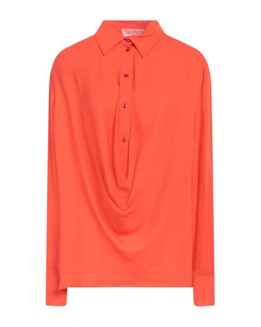 Camisa Valentino Garavani de color Orange