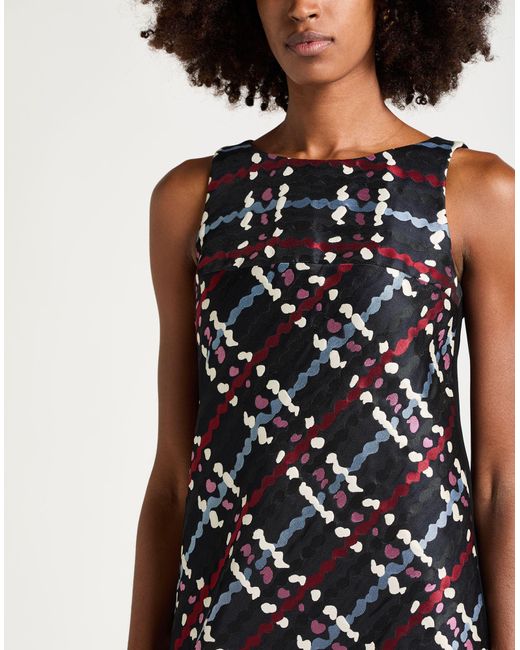 Paule Ka Black Midnight Mini Dress Polyester, Triacetate