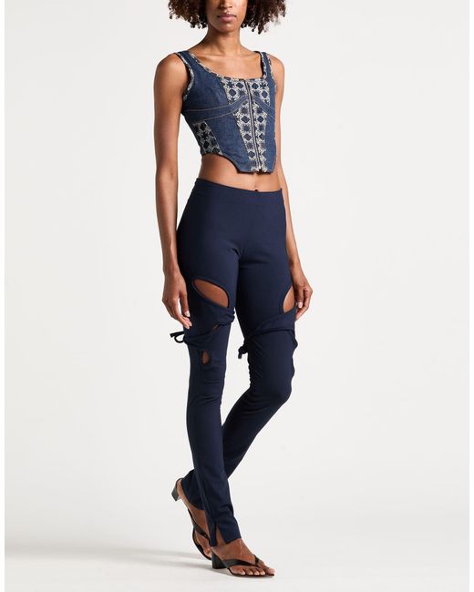 OTTOLINGER Blue Midnight Pants Polyester, Virgin Wool, Elastane