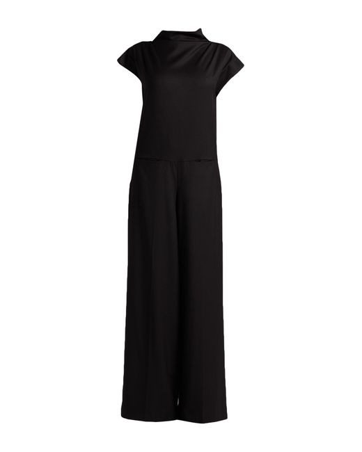 Jijil Black Jumpsuit Polyester, Viscose, Elastane
