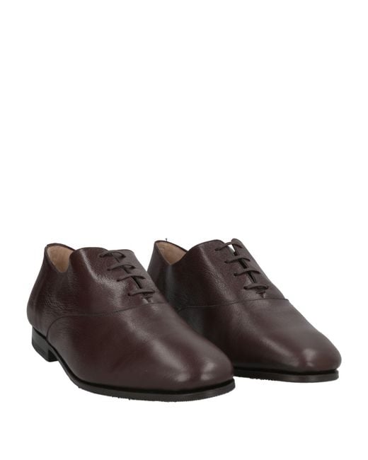 Bally Brown Lace-Up Shoes Goat Skin for men