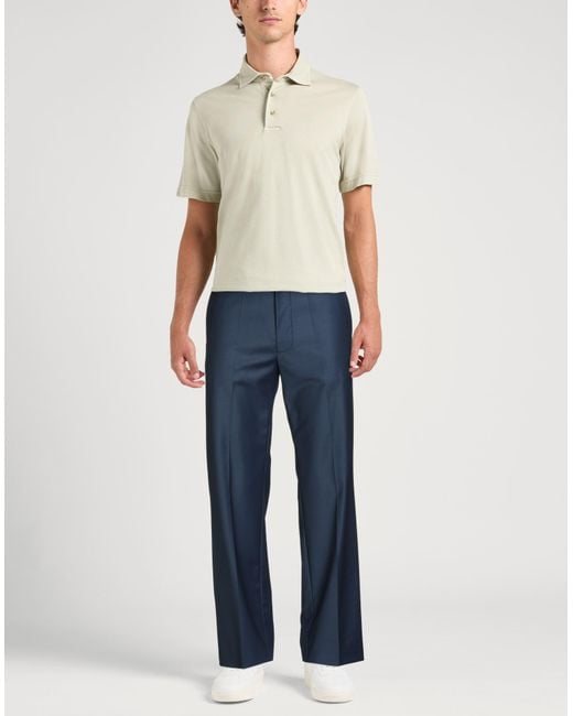 Patrizia Pepe Blue Pants Polyester, Virgin Wool, Elastane for men