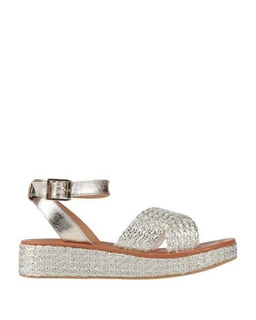 Kanna White Espadrilles Leather, Synthetisches Material