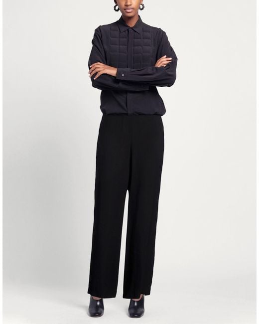 RUE DU BAC Black Pants Cotton, Viscose