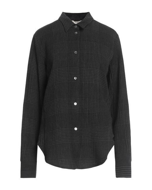 Barena Black Shirt Viscose, Virgin Wool, Polyamide, Elastane
