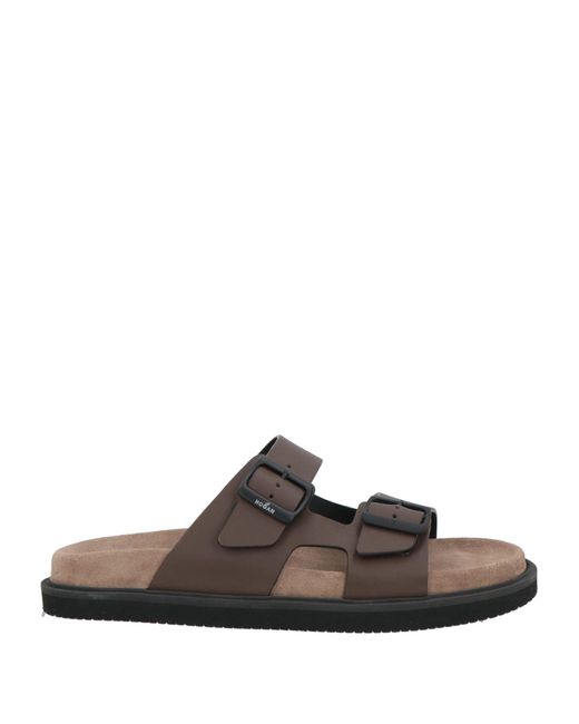 Hogan Brown Sandals for men