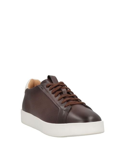 Santoni Brown Sneakers for men