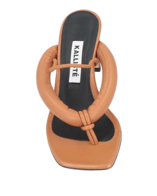 Kalliste Brown Thong Sandal
