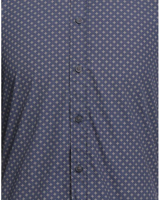 BASTONCINO Blue Shirt Cotton for men