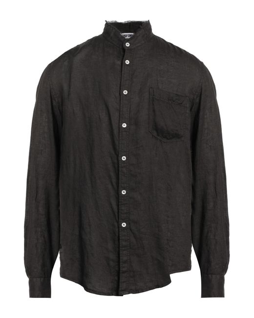 Grifoni Black Shirt Linen for men