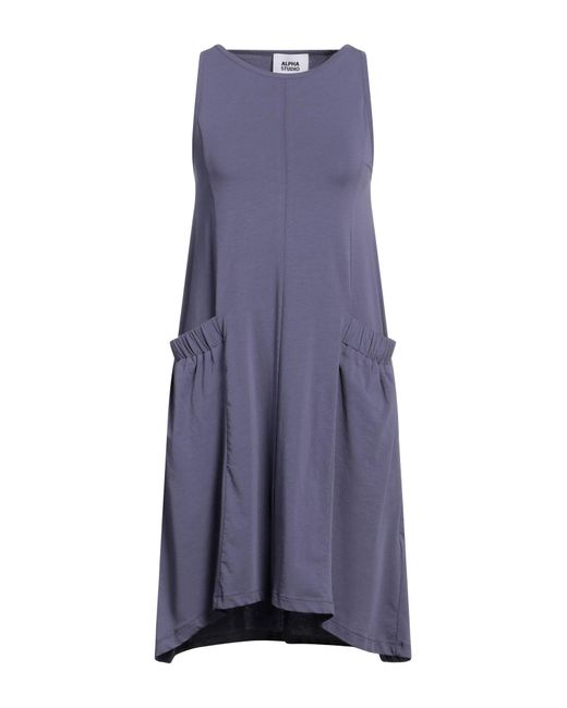 Alpha Studio Purple Mini Dress