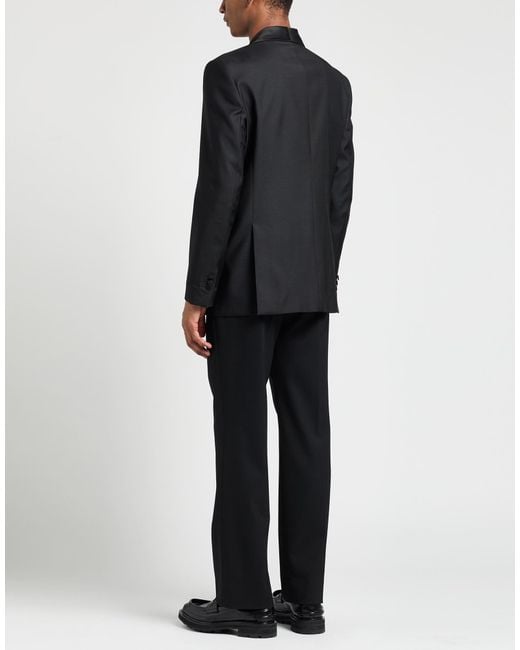 DSquared² Black Blazer Virgin Wool, Silk for men