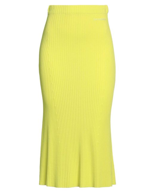 ERMANNO FIRENZE Yellow Midi Skirt