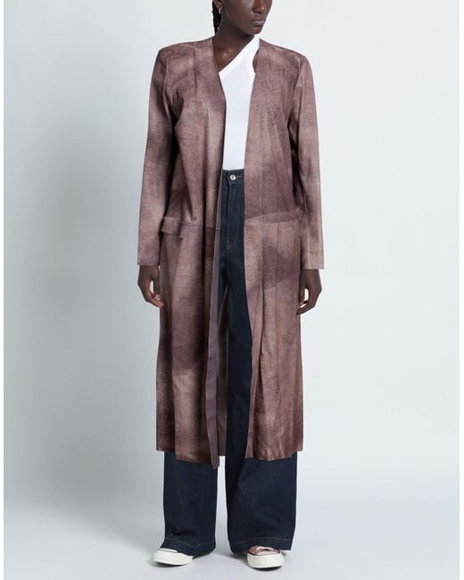 Salvatore Santoro Purple Overcoat & Trench Coat