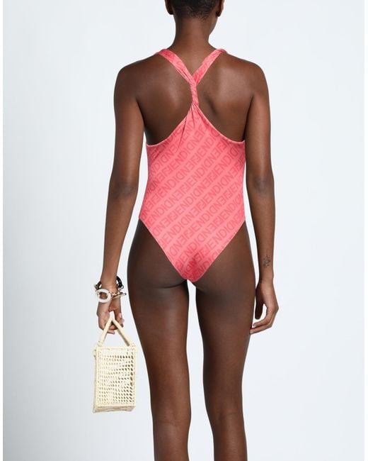 Fendi Pink One-piece Swimsuit