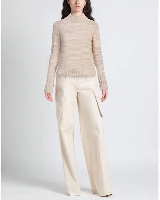 The Elder Statesman White Blush Turtleneck Cashmere