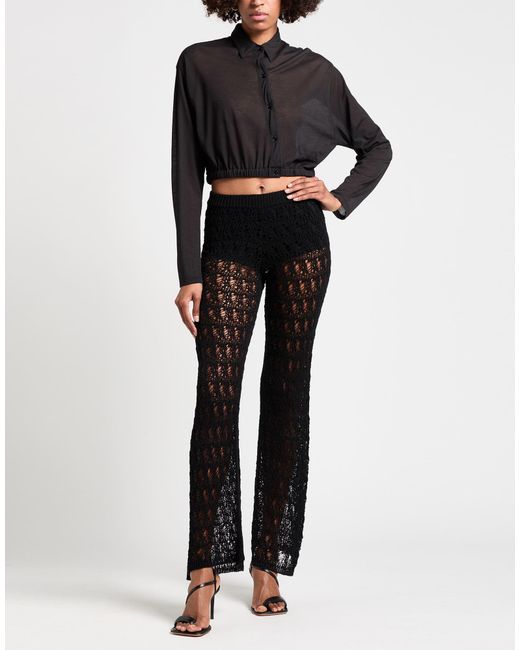 Roberto Collina Black Pants Cotton