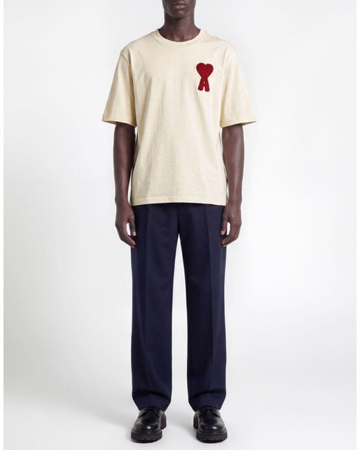 AMI White T-Shirt Cotton for men