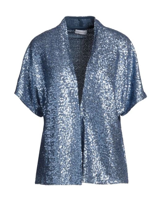 Diana Gallesi Blue Jacket Polyester, Elastane