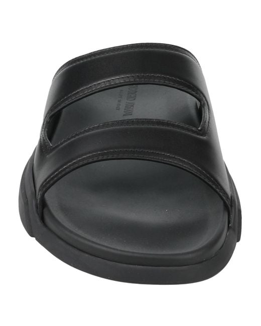Giorgio Armani Black Sandals for men