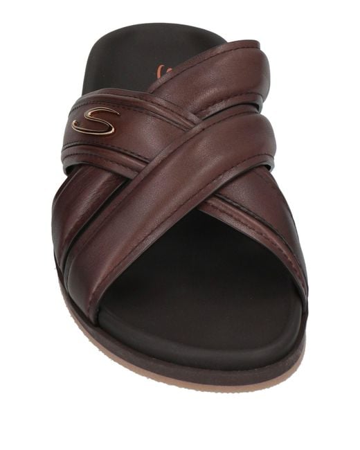 Santoni Brown Sandals for men