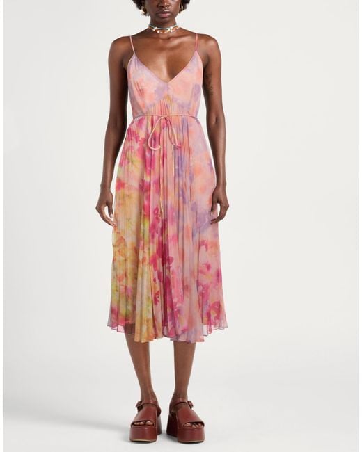 Twinset Pink Midi-Kleid