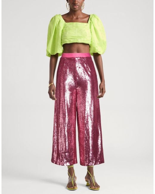 Manila Grace Red Trouser