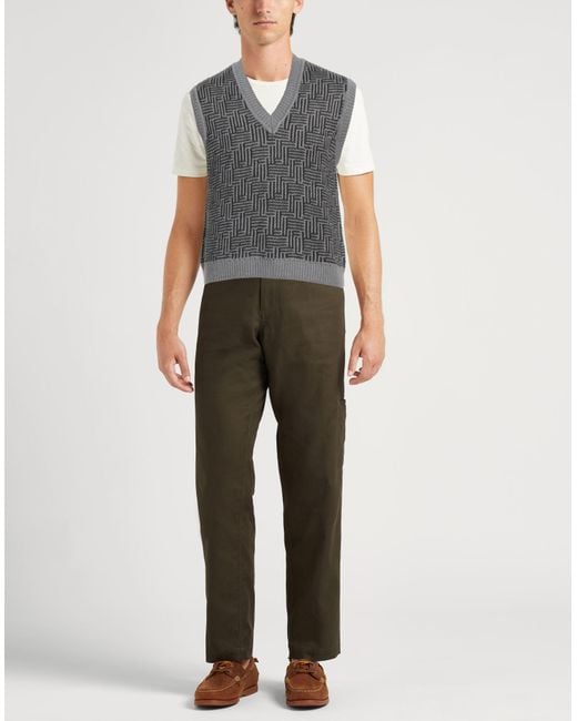 Emporio Armani Gray Sweater Virgin Wool, Acrylic for men