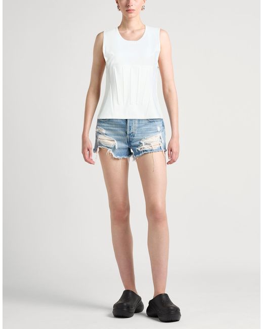 Mugler White Top Polyamide, Elastane