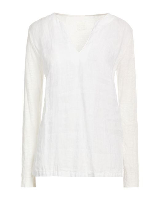 120% Lino White Top Linen
